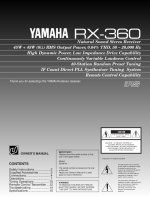 Yamaha RX-360-Owners-Manual